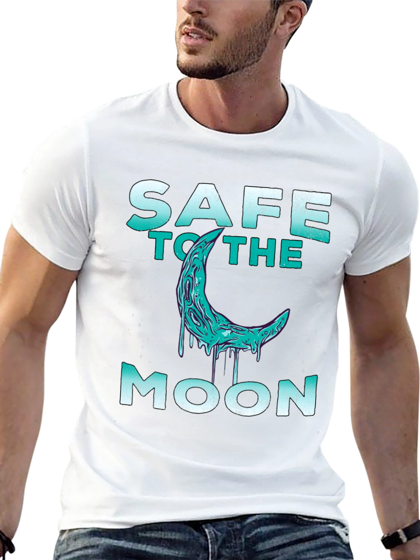 Safe to the Moon T-Shirt - Crypto Design