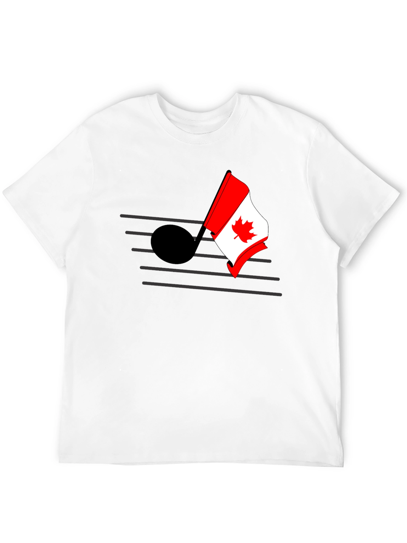Musical Canada Flag T-Shirt