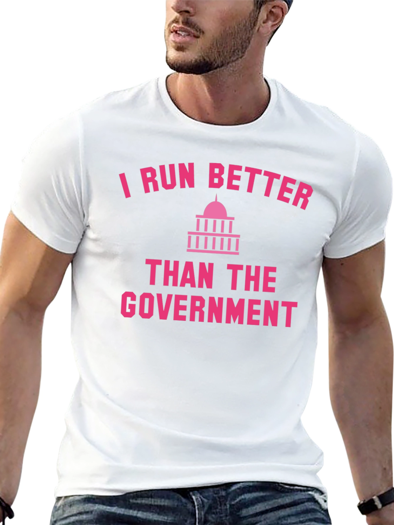 I Run Better Than The Government Graphic Tee