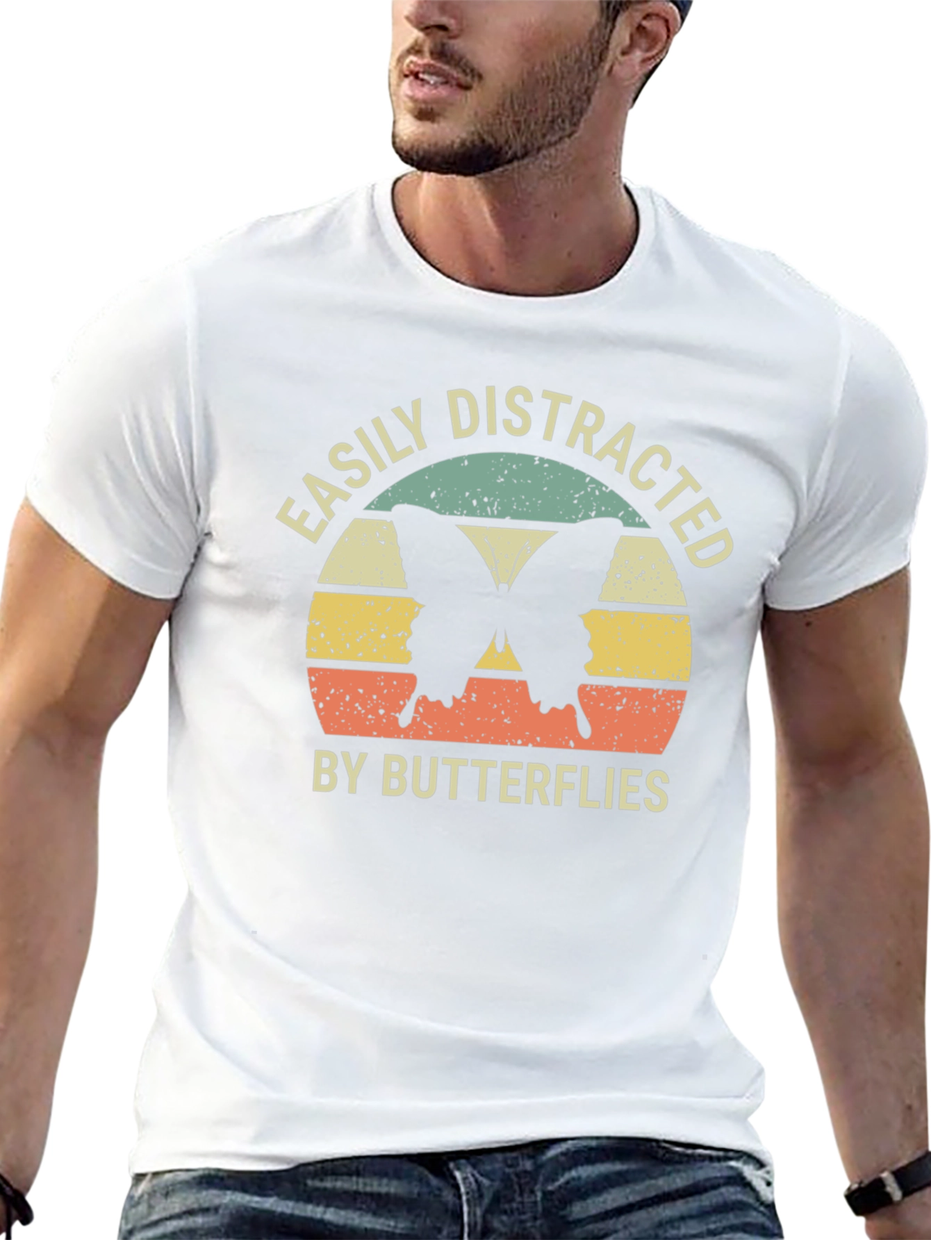 Easily Distracted by Butterflies Graphic Tee