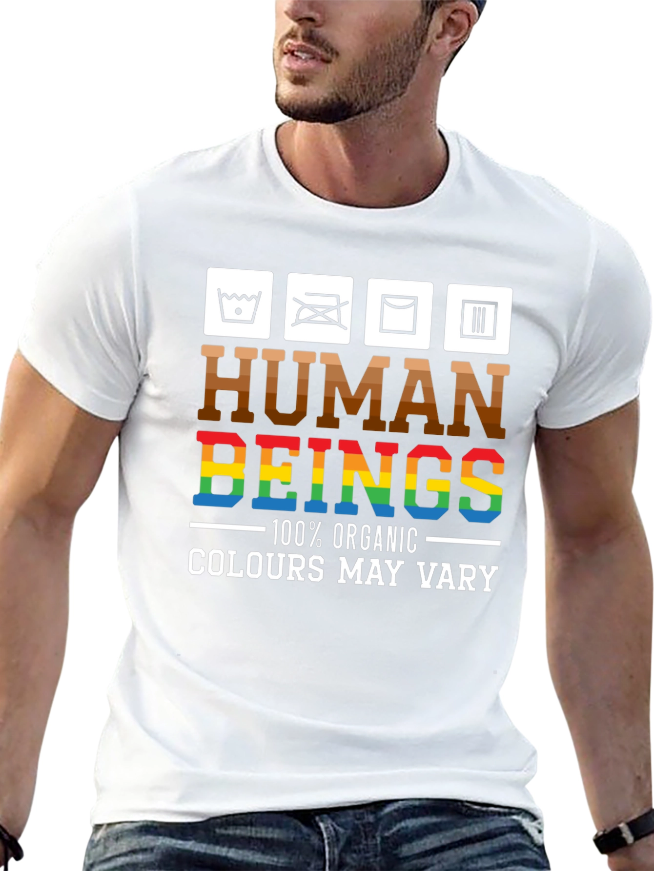 Human Beings Organic Cotton Graphic T-Shirt
