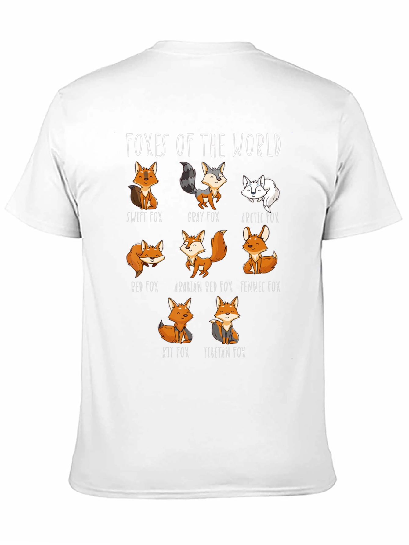 Foxes of the World Graphic T-Shirt