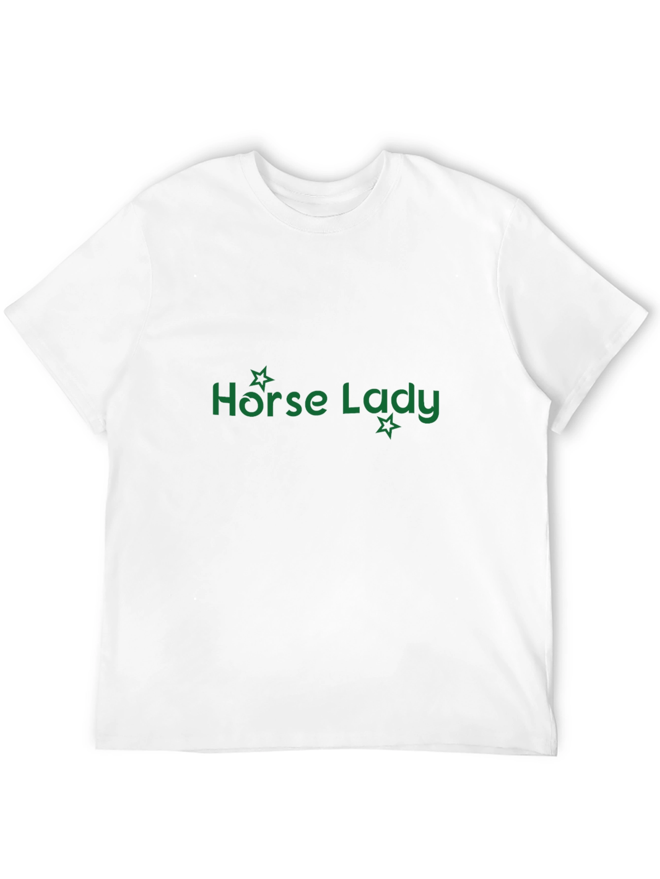 Horse Lady Graphic Tee - Black Cotton T-Shirt