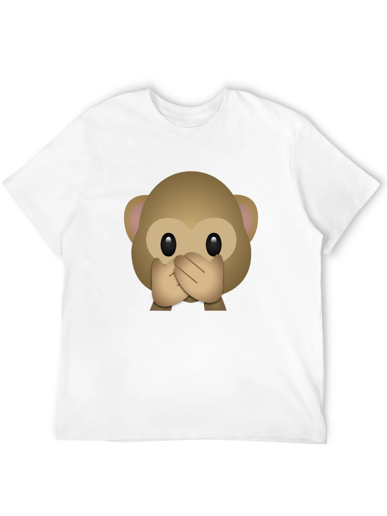 Speak No Evil Monkey Emoji Graphic T-Shirt