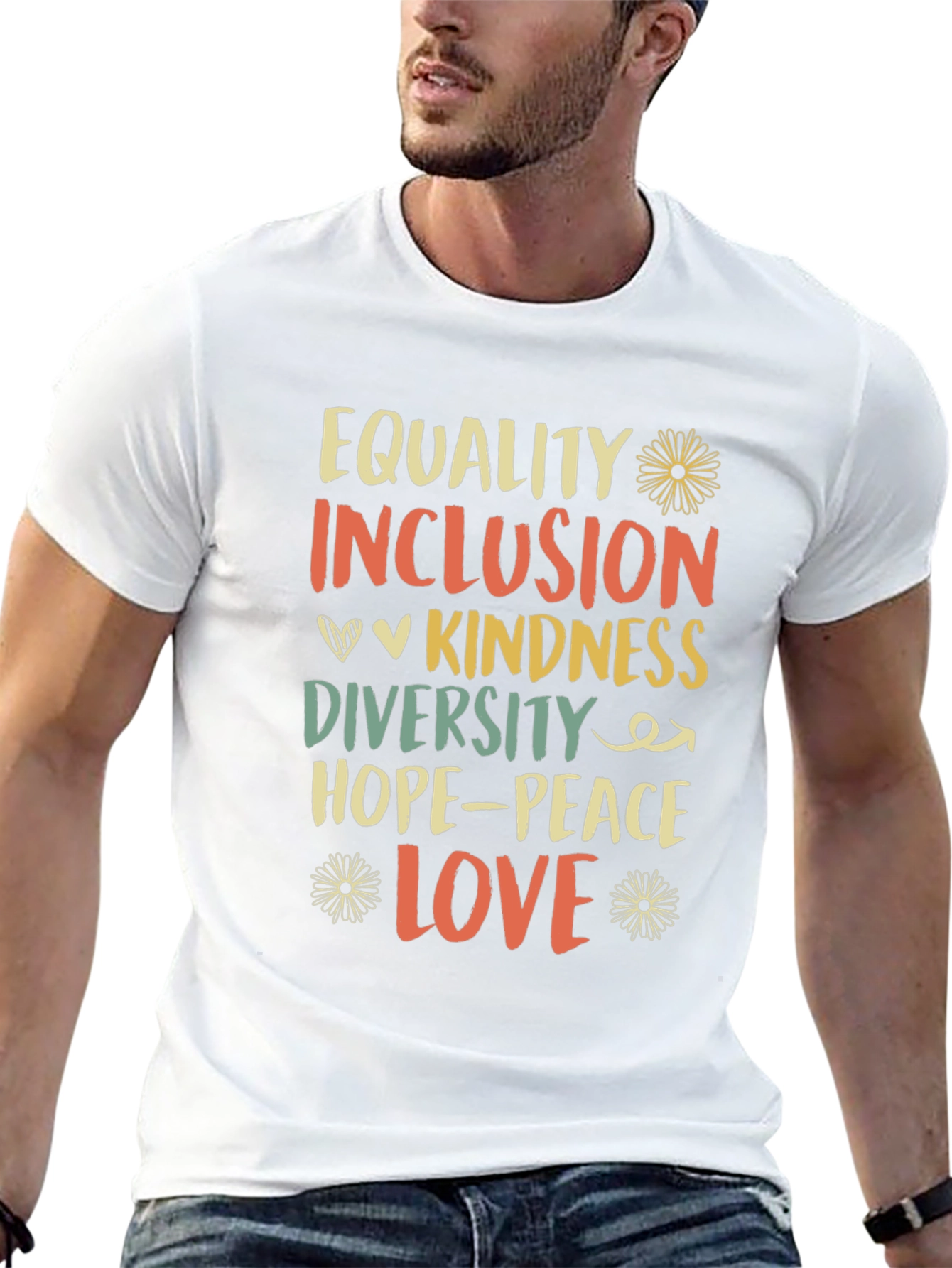 Equality Inclusion Kindness Love Graphic Tee