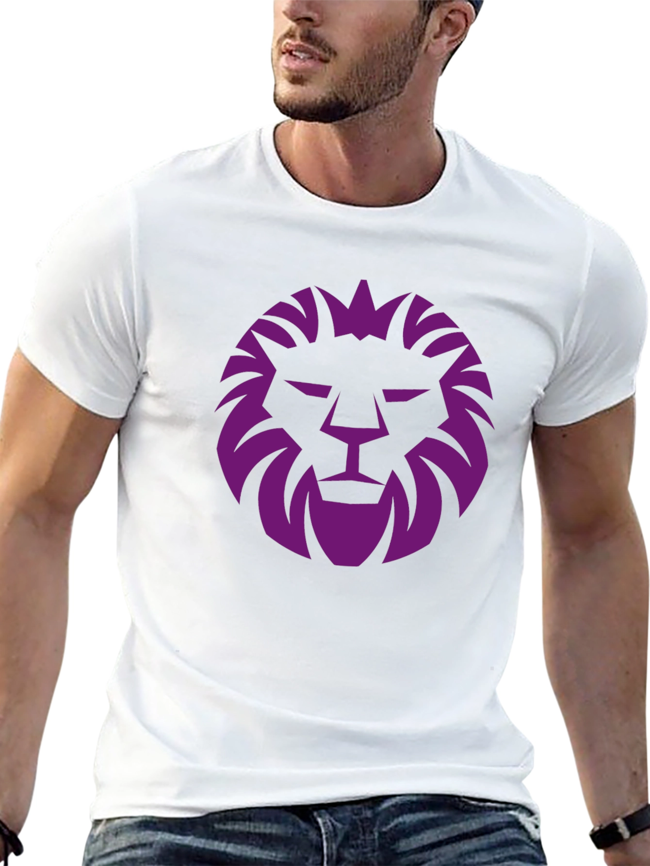 Lion Graphic Tee - Mens Black T-Shirt