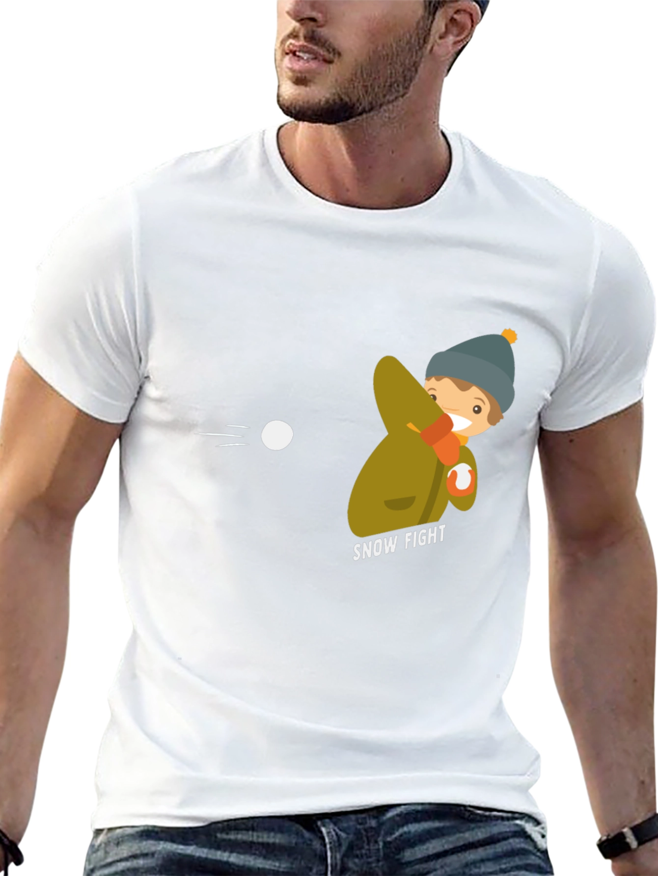 Snow Fight Graphic Tee