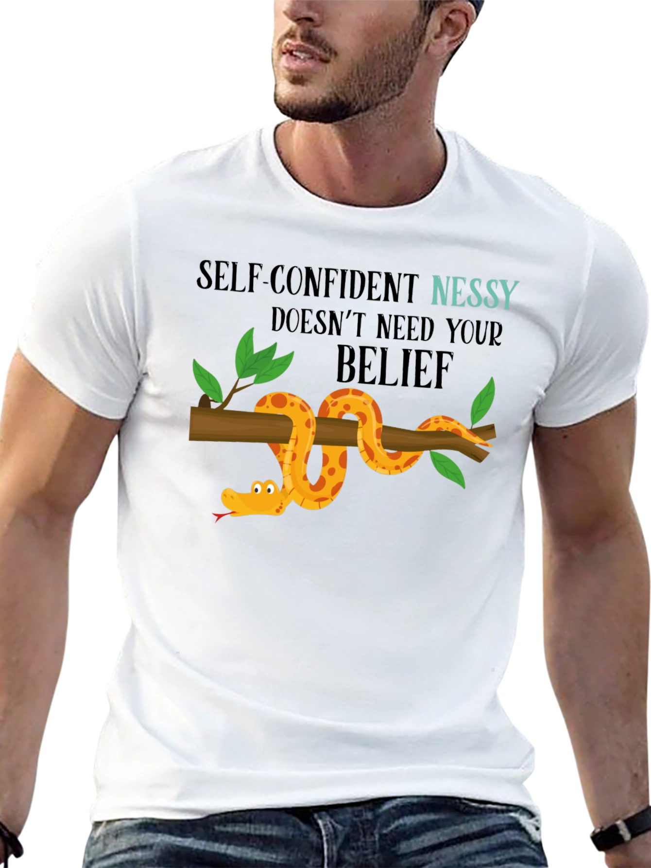 Self-Confident Nessy T-Shirt Quirky Design