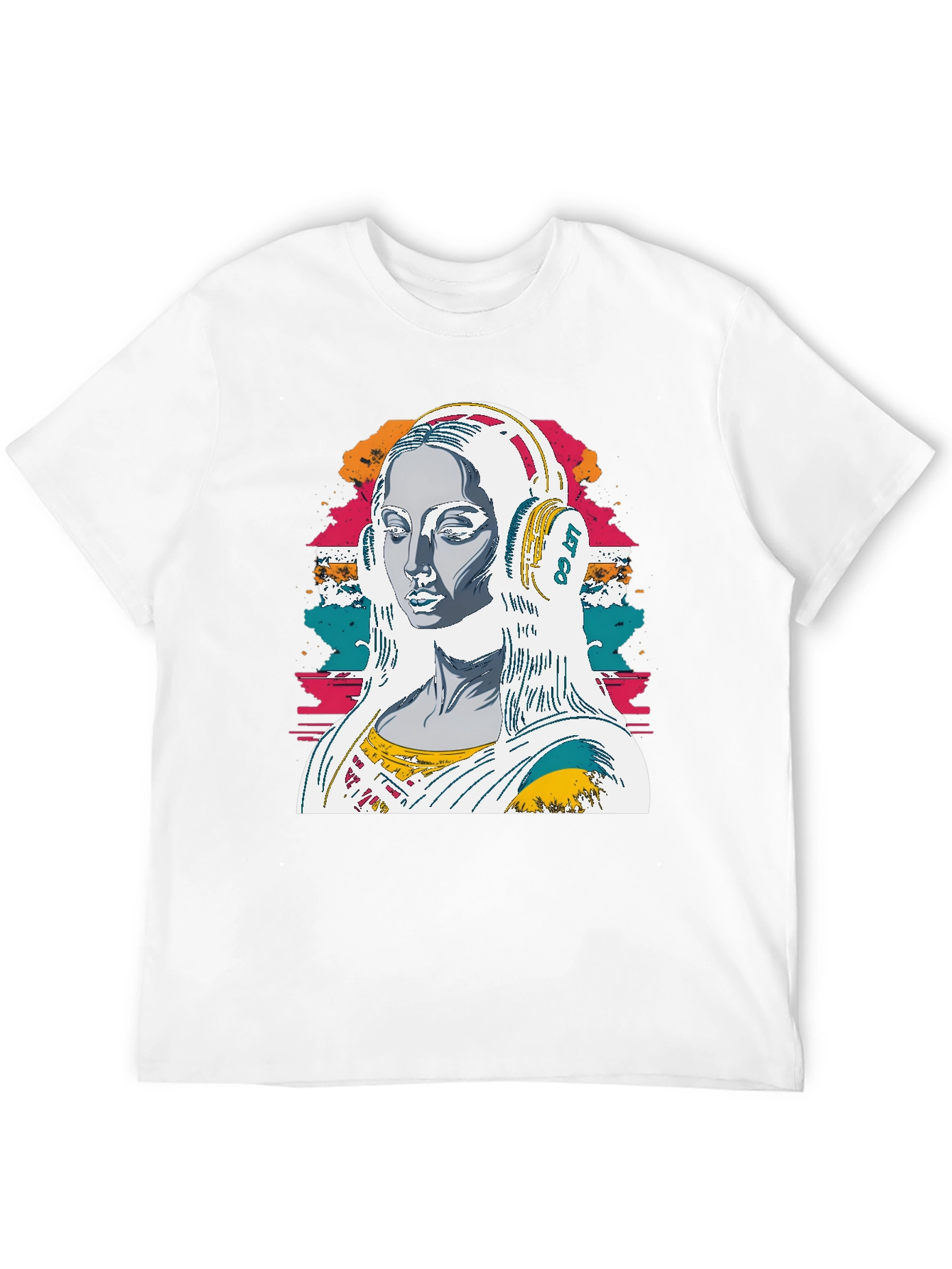 Mona Lisa Music T-Shirt - Retro Style Tee