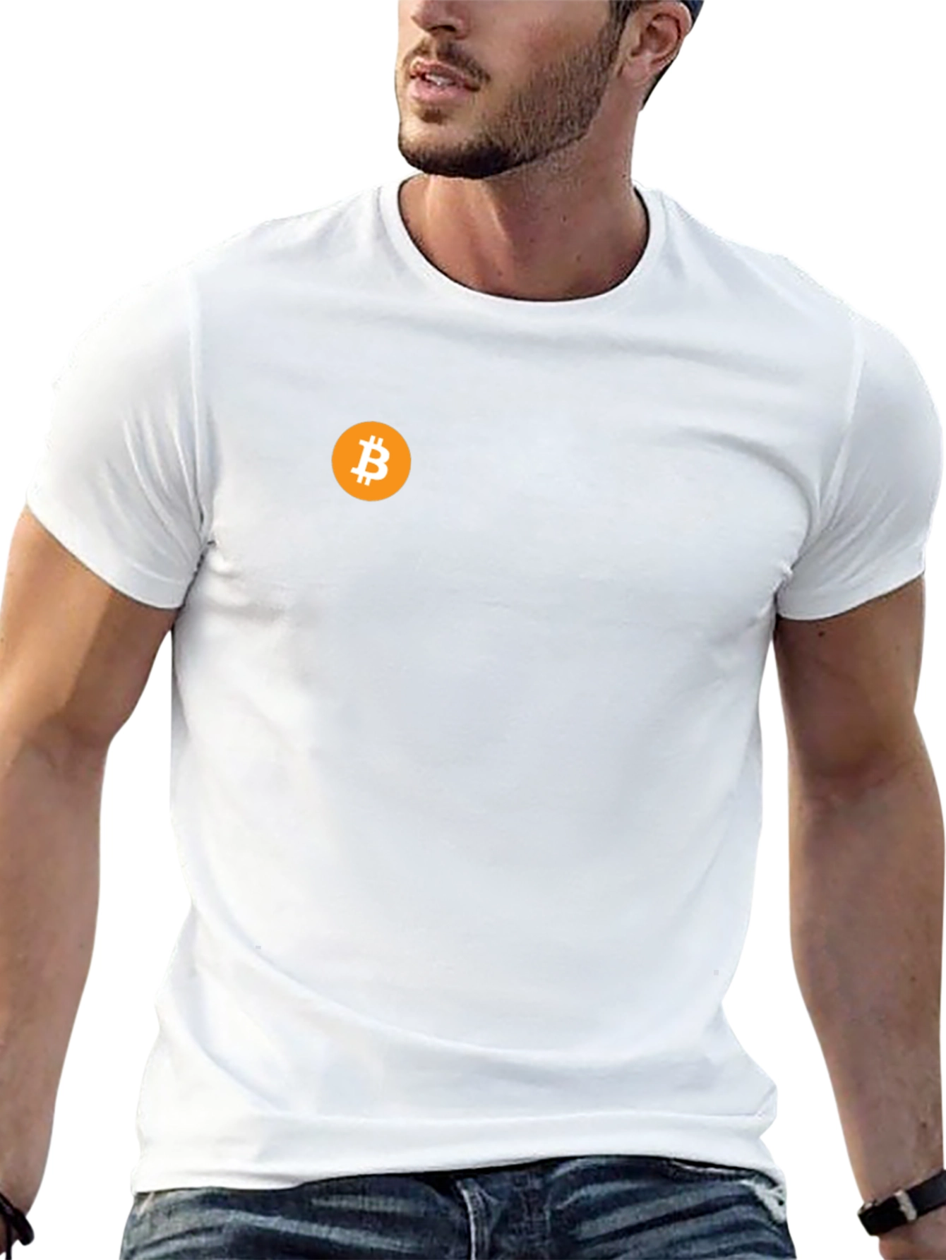 Bitcoin Logo Black T-Shirt - Crypto Fashion