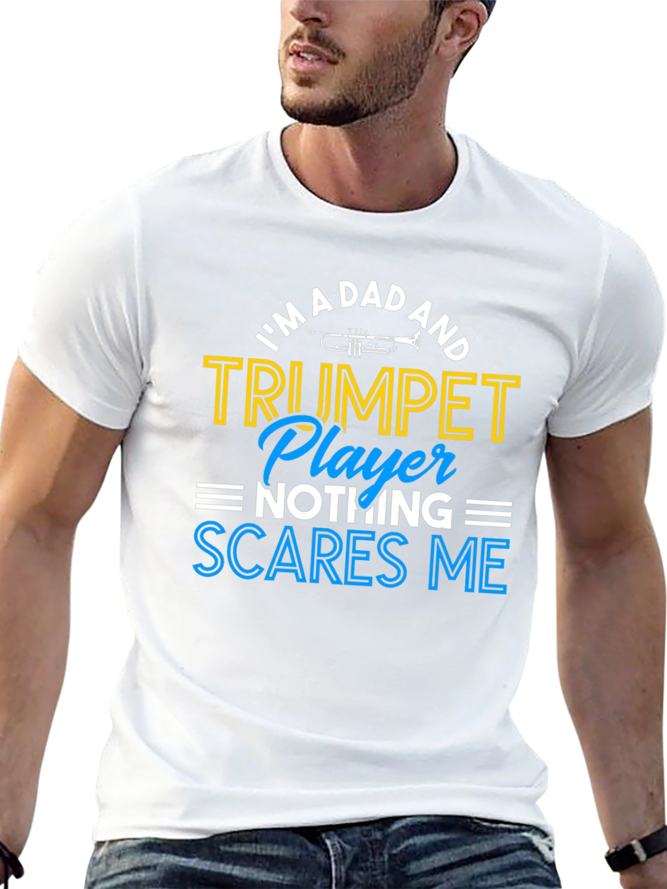 Dad Trumpet Player Graphic T-Shirt