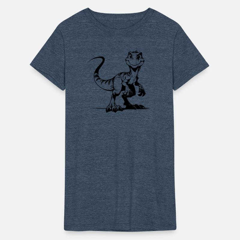Grinning Raptor Cheeky Kids Dino Fun Sketch