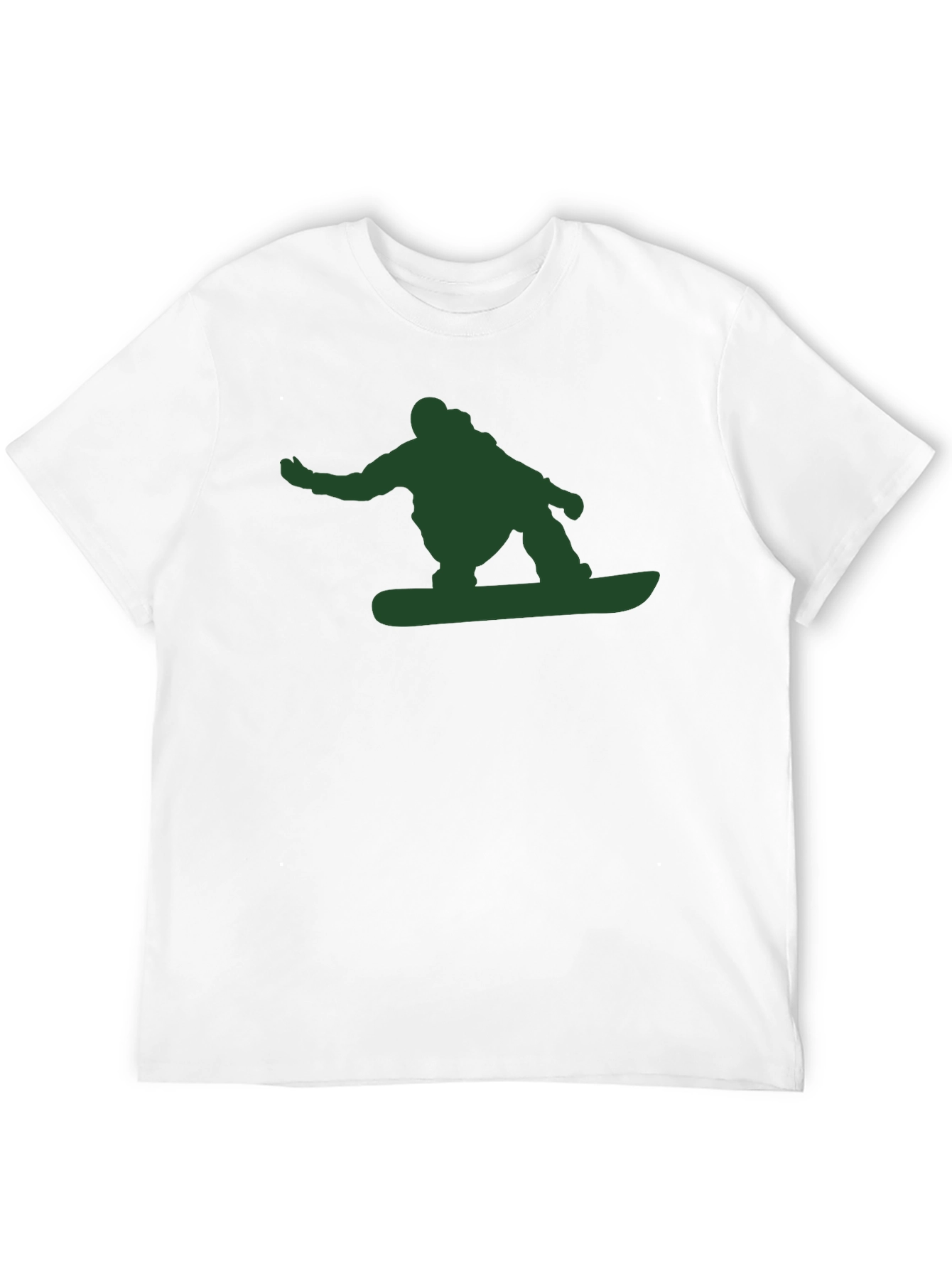 Snowboarder Graphic Tee - Black Cotton T-Shirt
