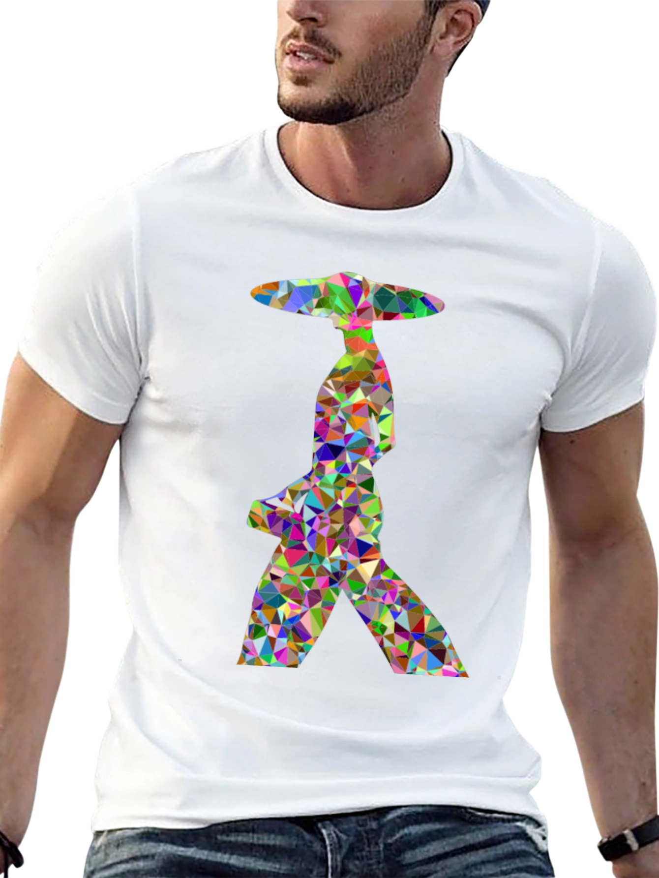 Abstract Geometric Polygon T-Shirt