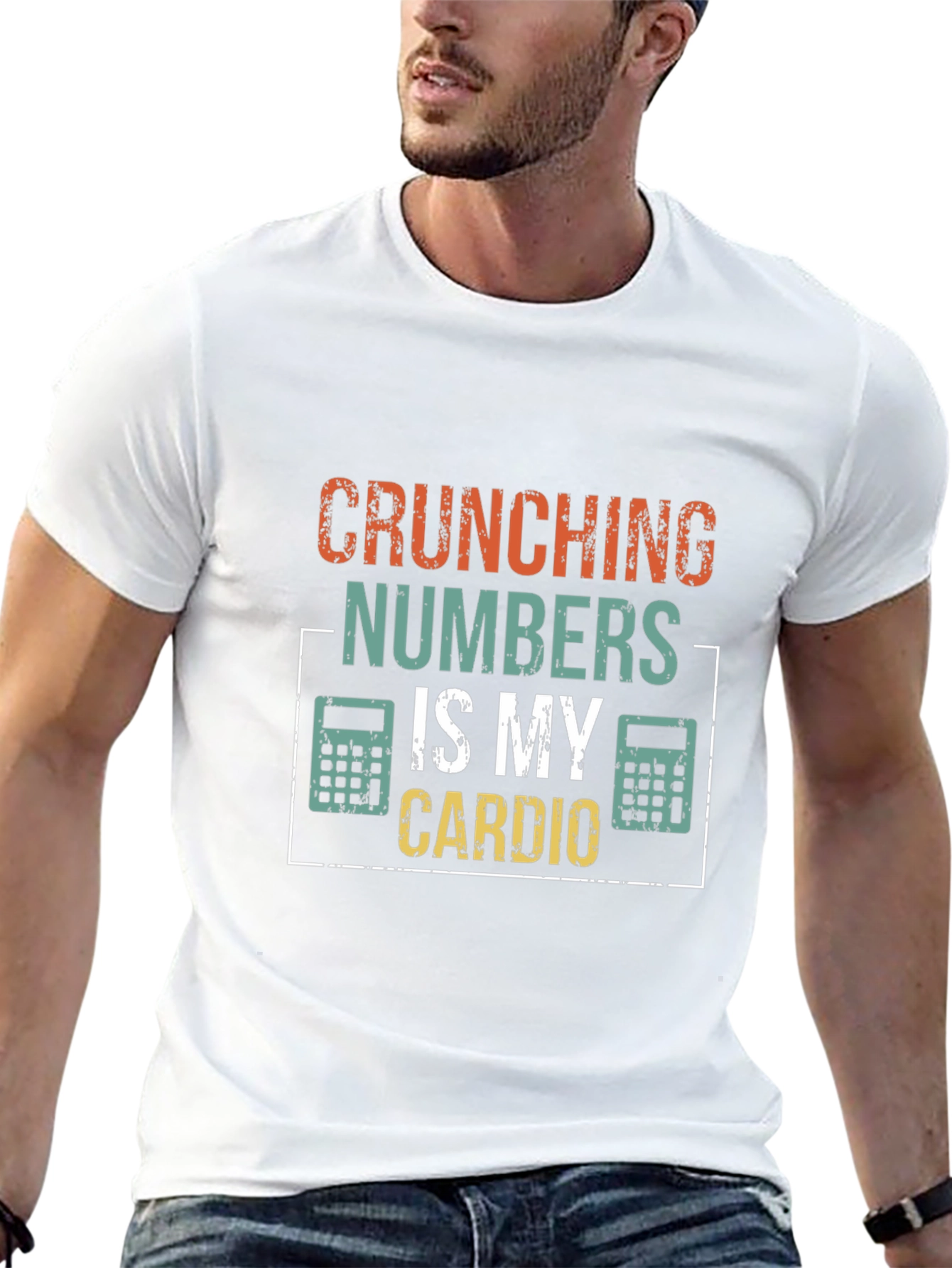 Crunching Numbers Is My Cardio Funny Accountant T-Shirt