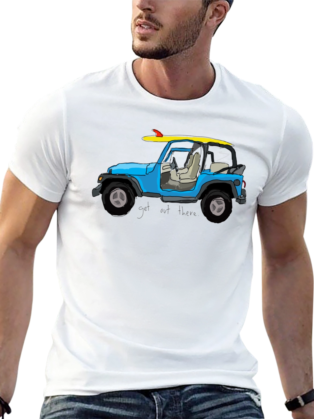 Jeep Surfboard T-Shirt - Get Out There