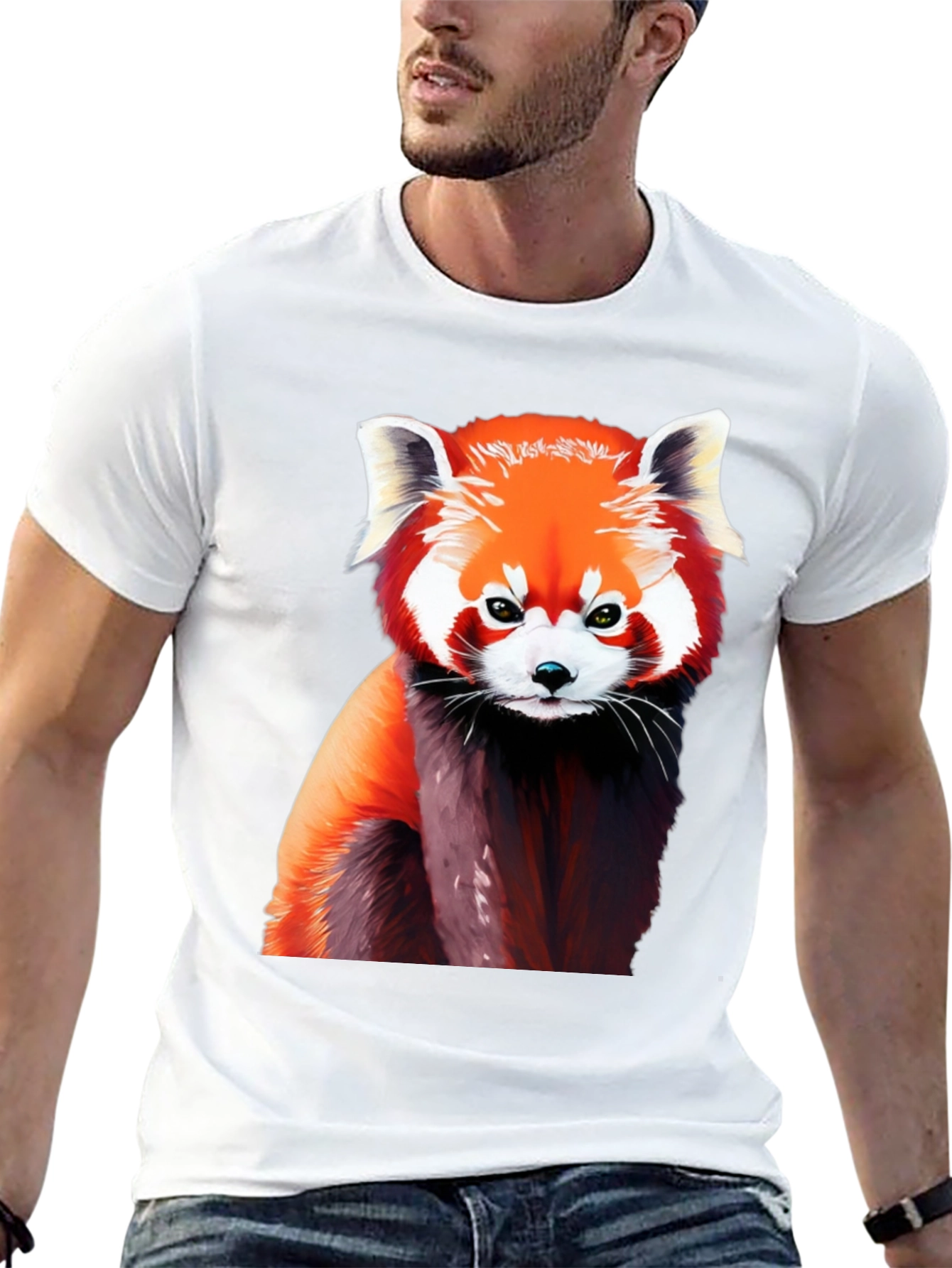 Red Panda Graphic T-Shirt - Stylish Animal Tee