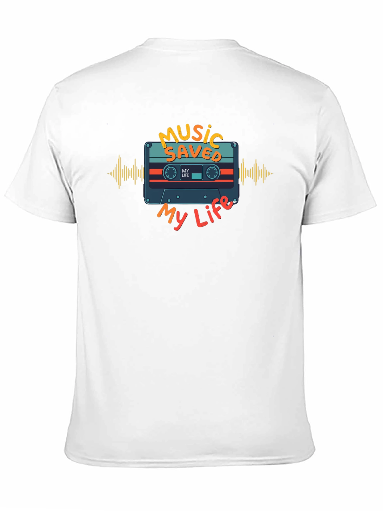 Music Saved My Life Graphic Tee - Black
