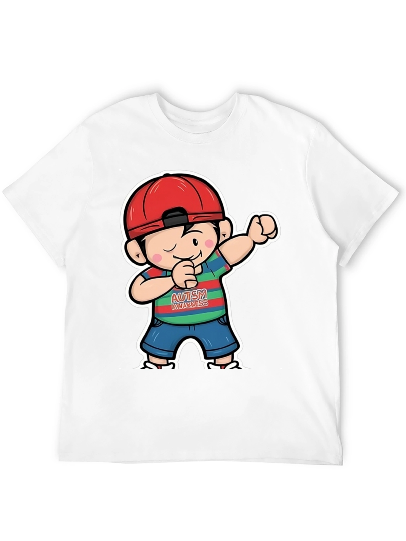Autism Awareness Dabbing Boy T-Shirt