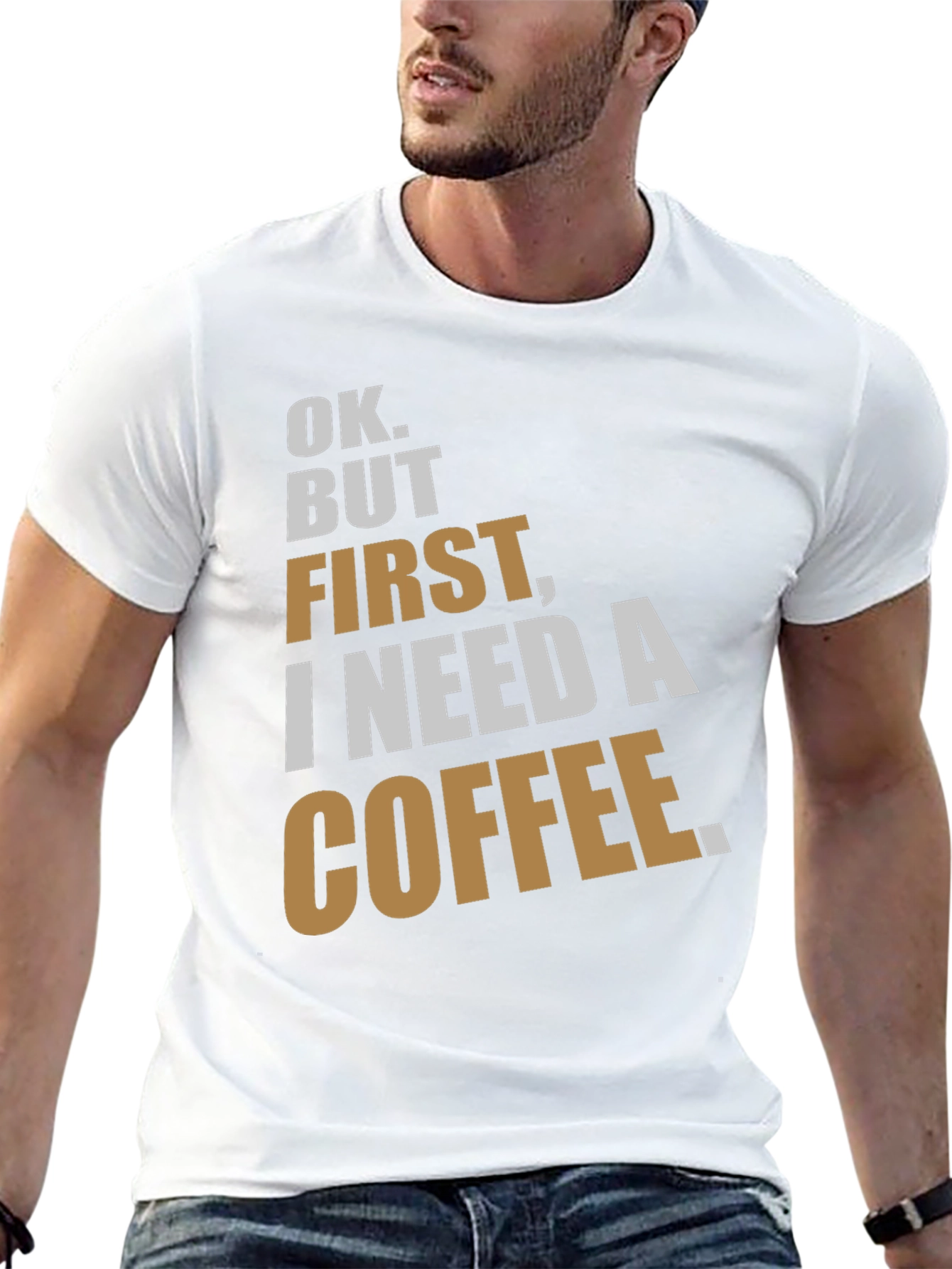 Ok But First Coffee Graphic T-Shirt