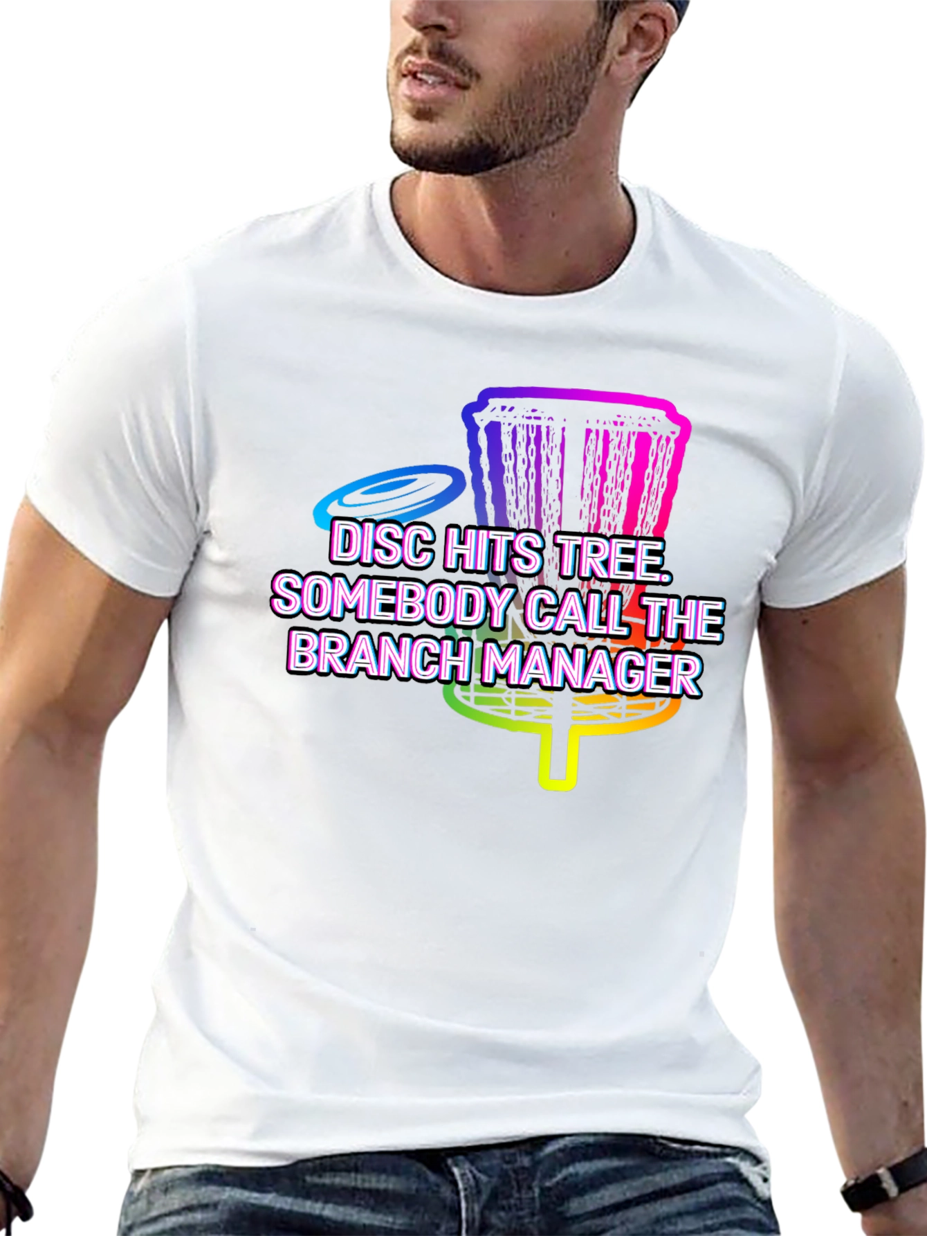 Disc Golf T-Shirt: Branch Manager Tee