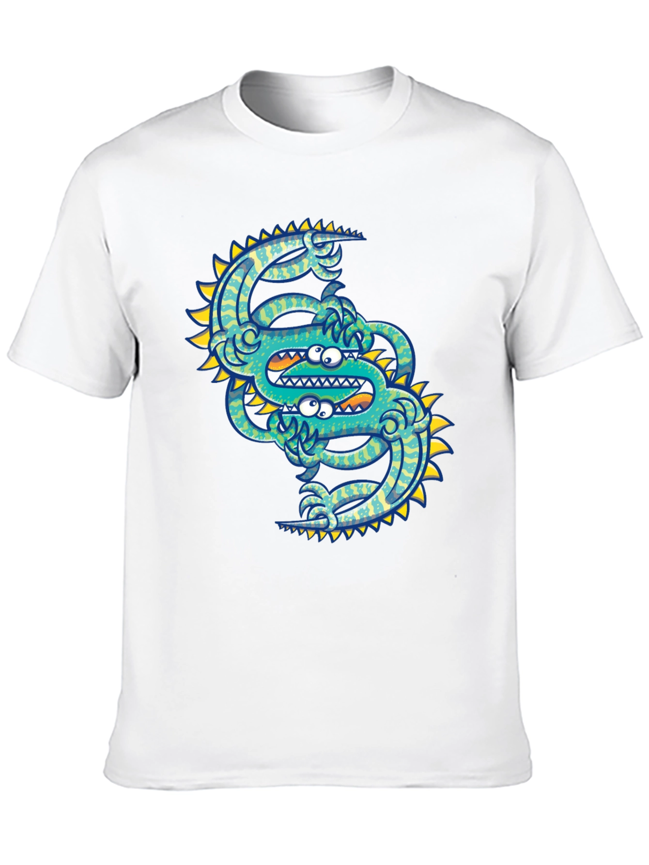 Monster Graphic Tee - Unique Design Mens Black T-Shirt