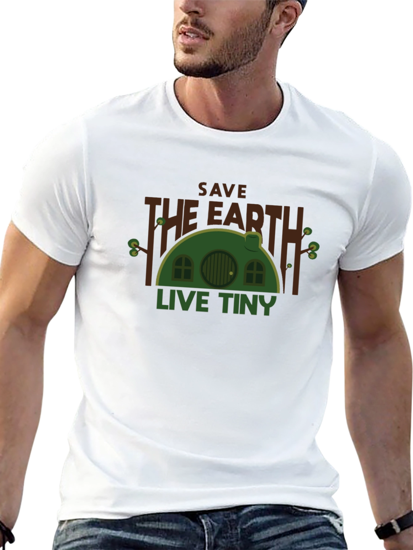 Save the Earth Live Tiny Black T-Shirt