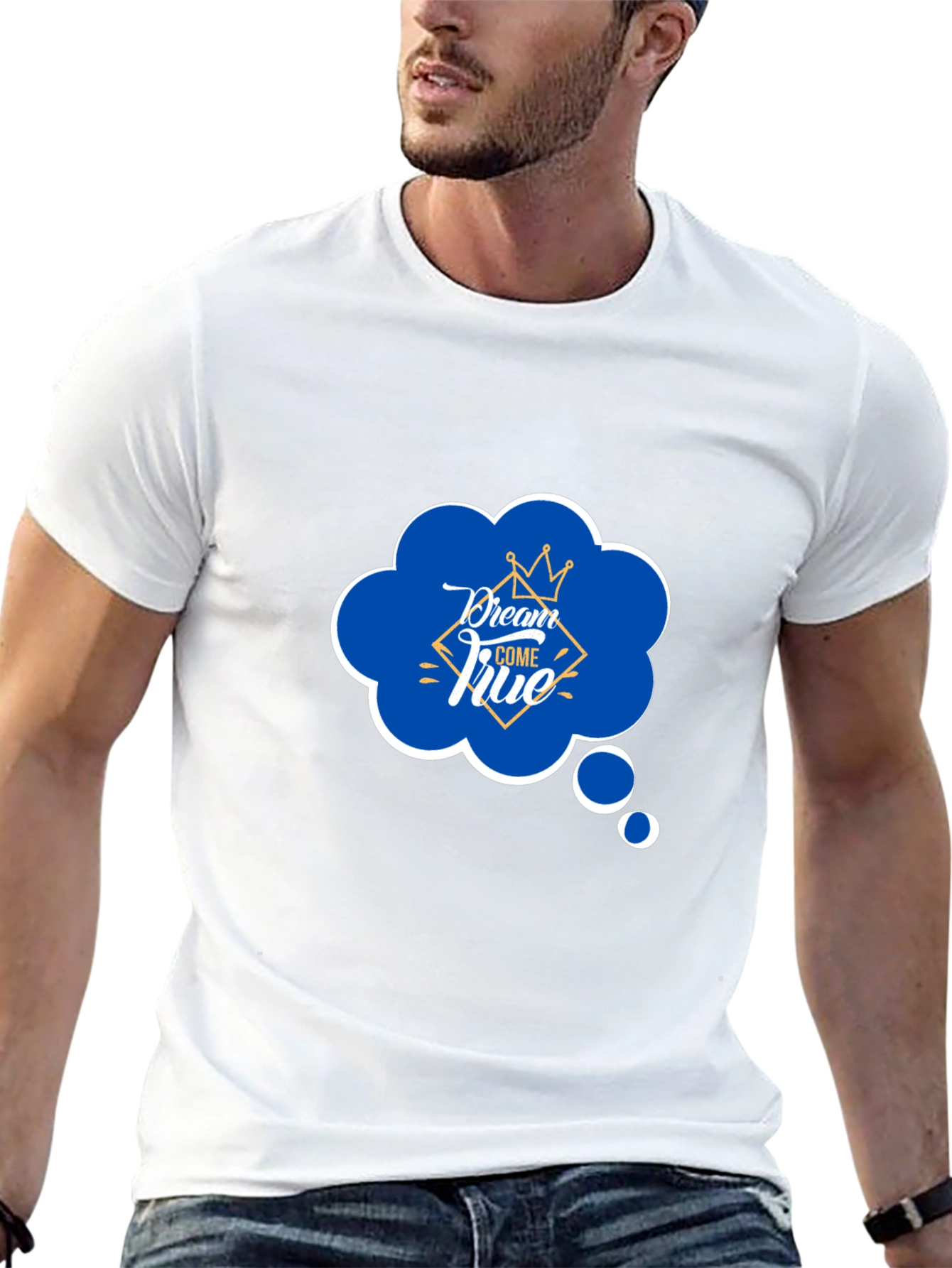 Dream Come True Graphic Black T-Shirt
