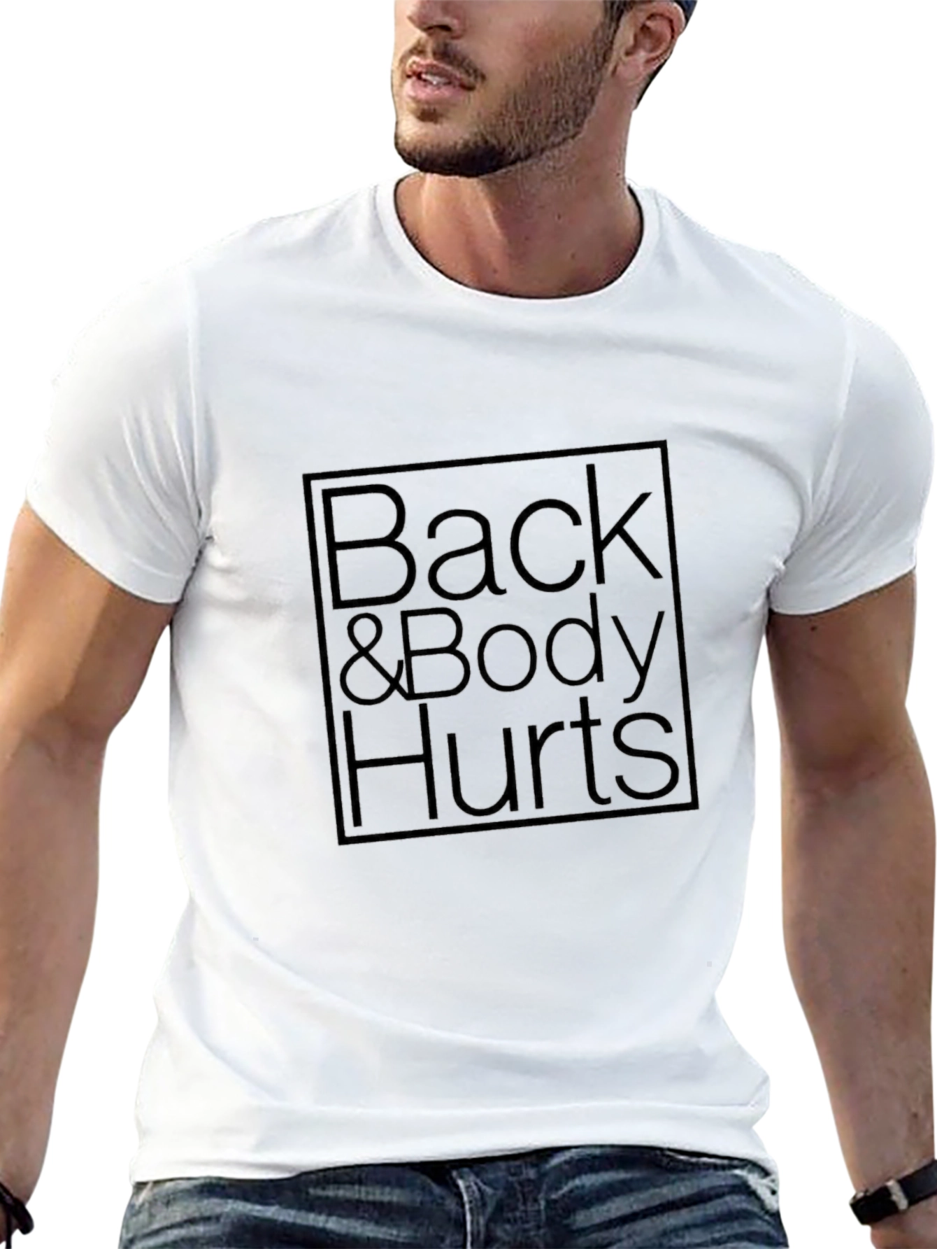 Back & Body Hurts Graphic T-Shirt - Black