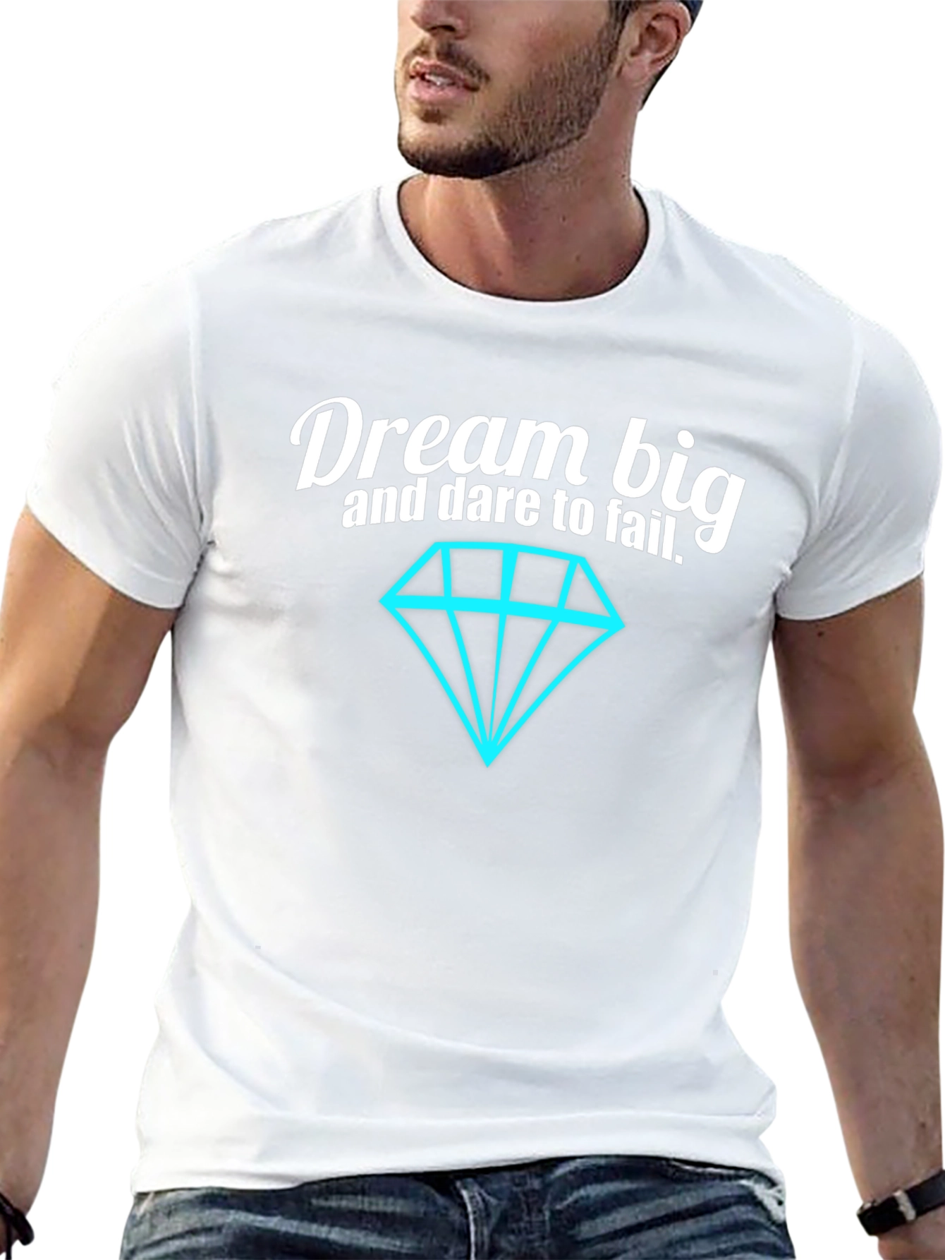 Dream Big Graphic Tee - Motivational Black T-Shirt