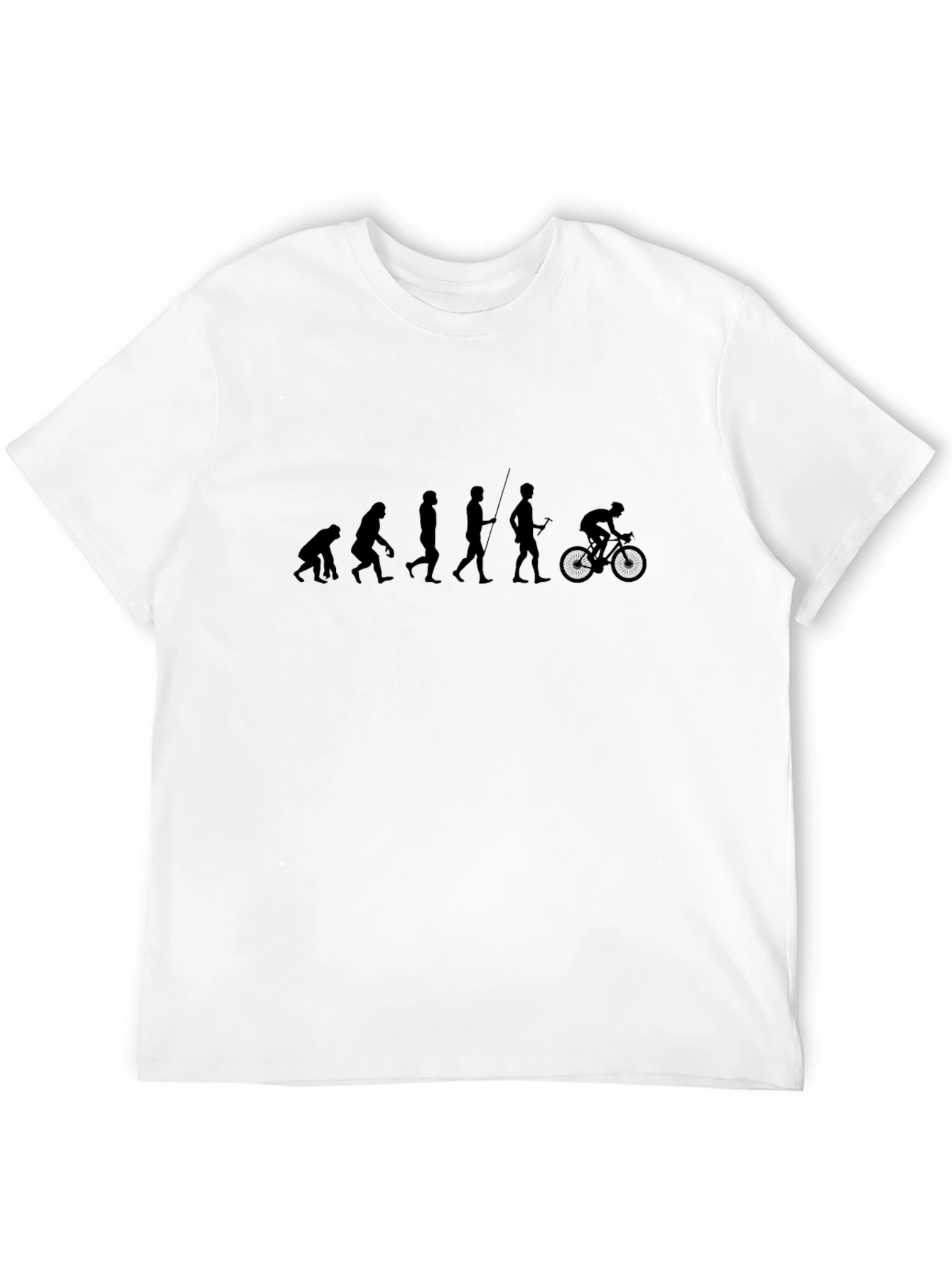 Evolution of Cycling Black T-Shirt