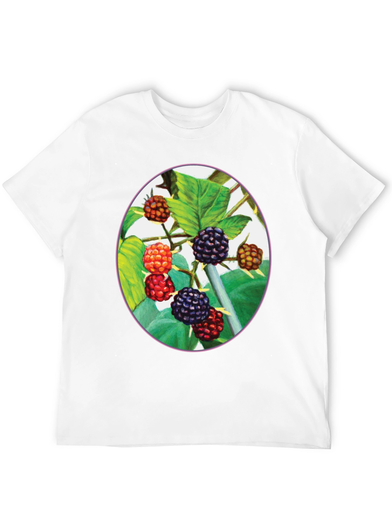 Black Berry T-Shirt - Nature Inspired Graphic Tee