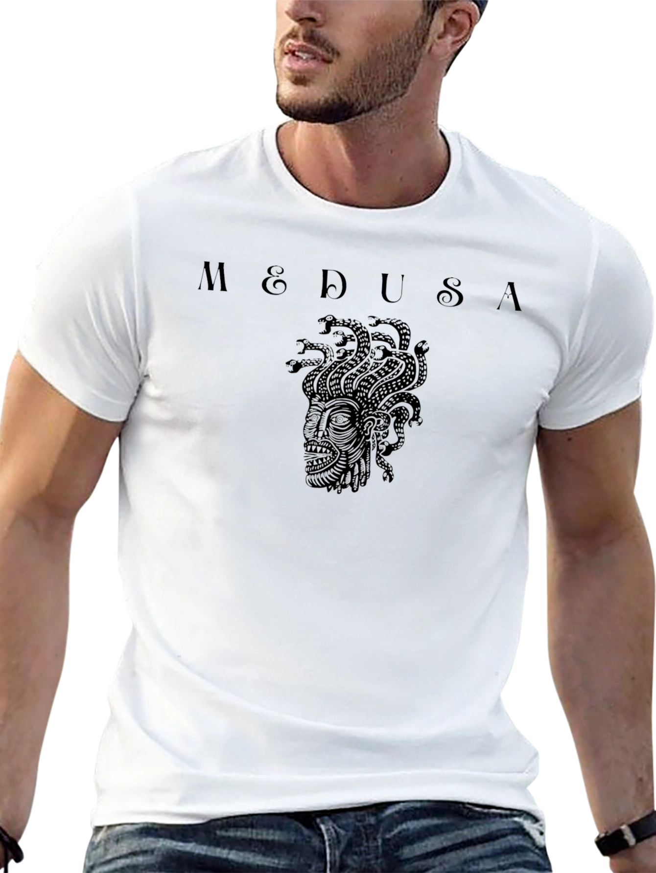 Medusa Graphic Black T-Shirt