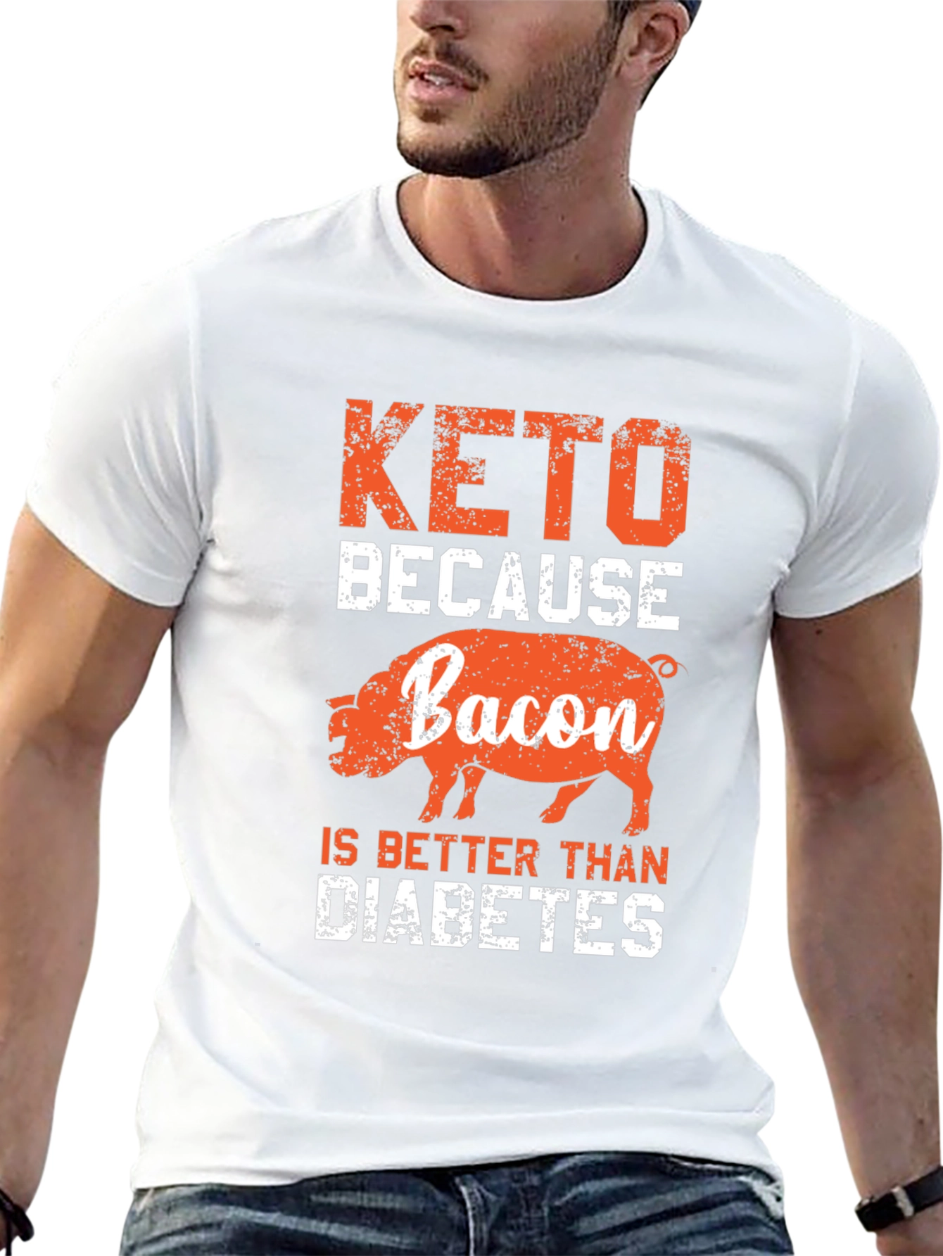 Keto Bacon T-Shirt - Better Than Diabetes Tee