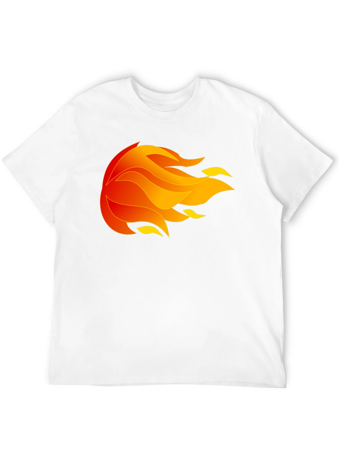 Fiery Orb Graphic Black T-Shirt