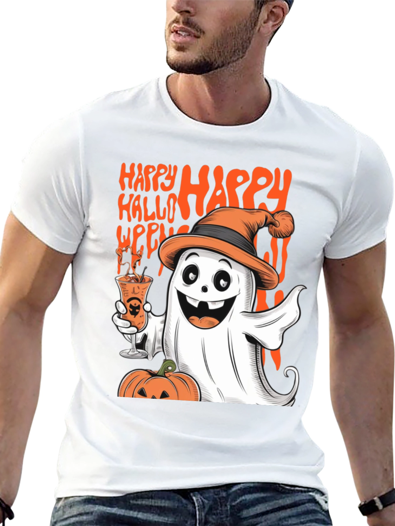 Happy Halloween Ghost T-Shirt