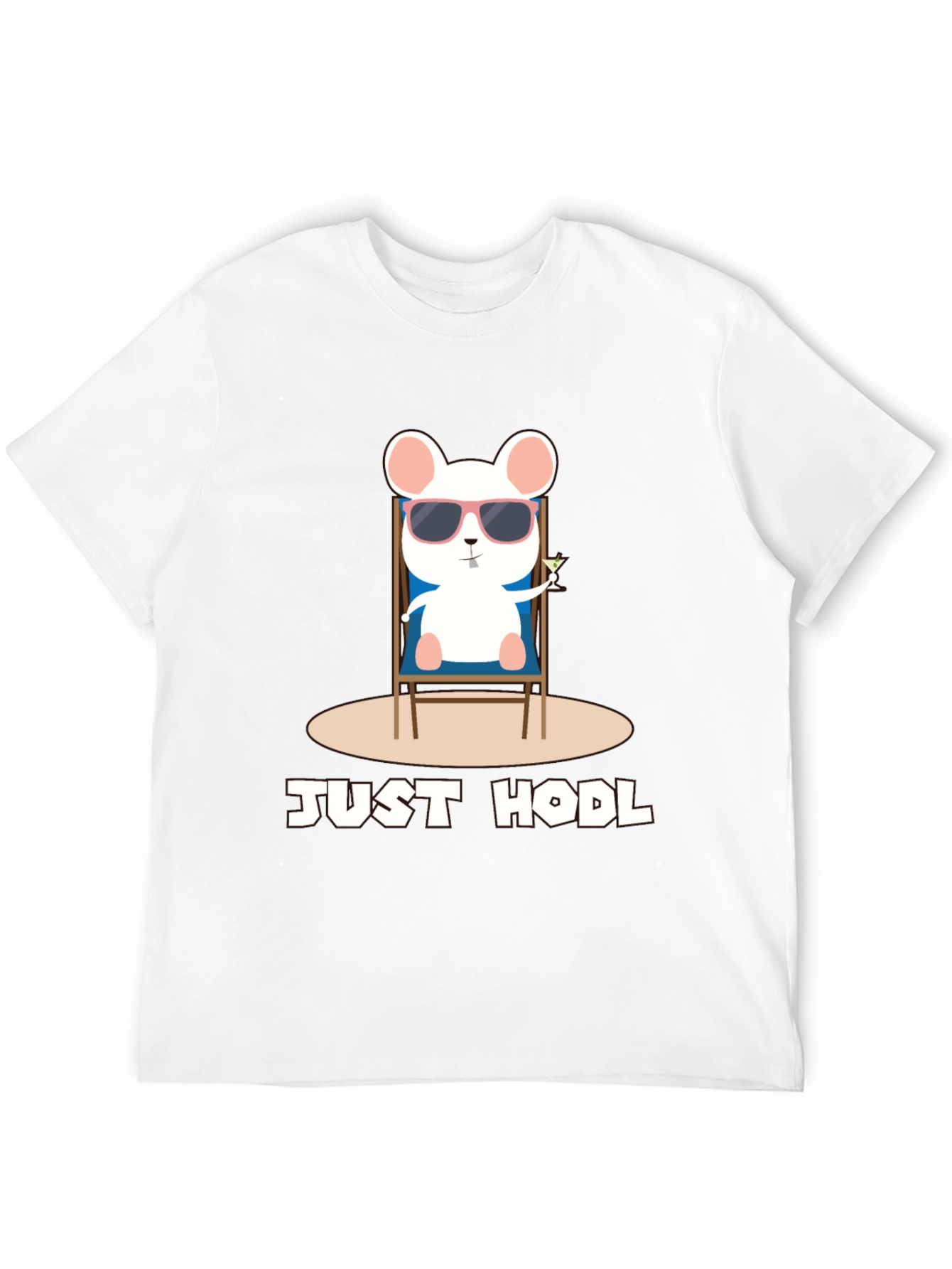 Just Hodl T-Shirt - Chill Crypto Mouse