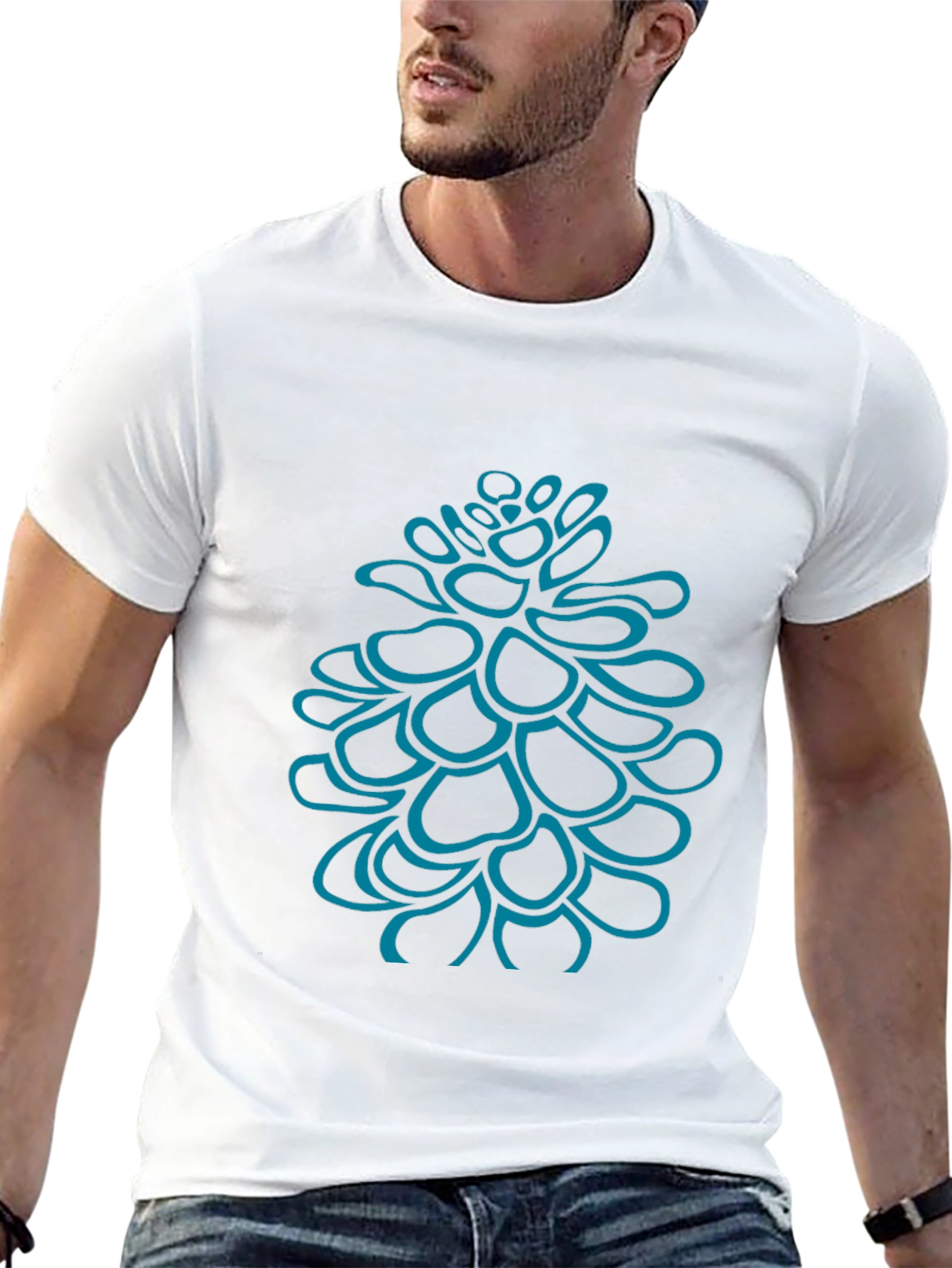 Pine Cone Graphic Tee - Casual Comfort