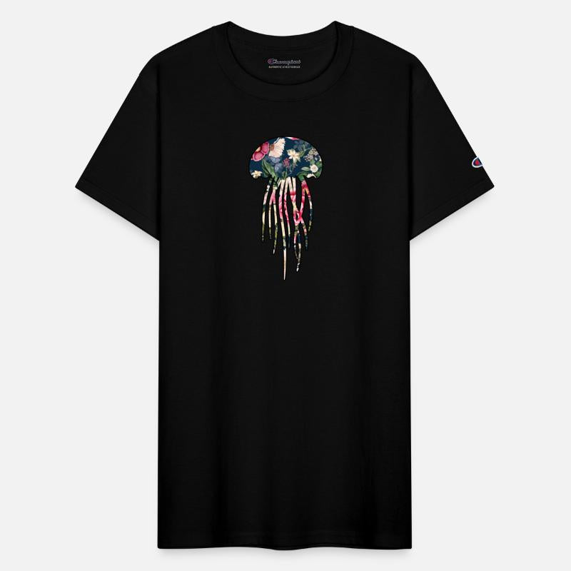Jellyfish navy floral