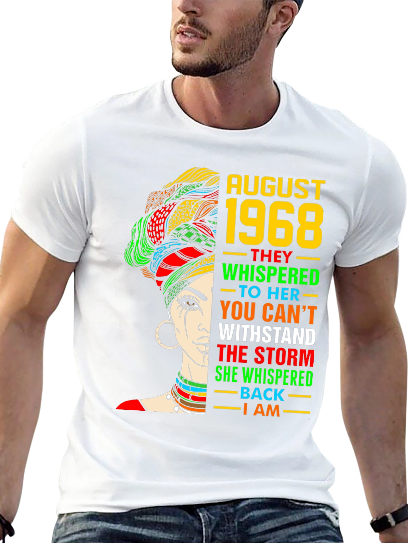 August 1968 Queen T-Shirt - Black Pride