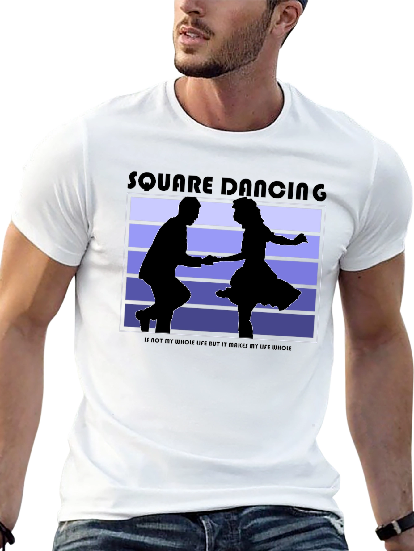 Square Dancing Graphic Tee - Black