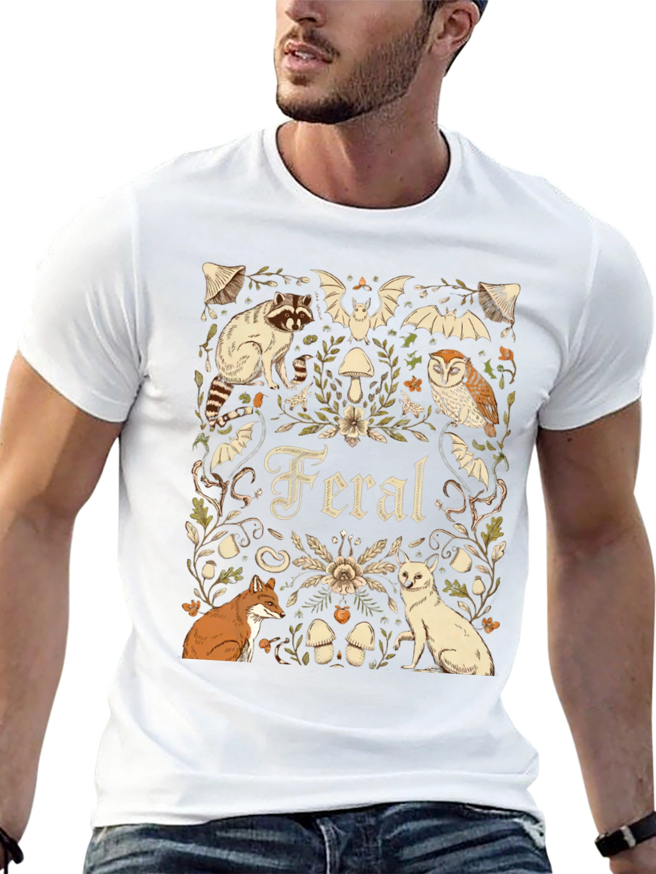 Feral Animals Graphic T-Shirt - Nature Lover Tee