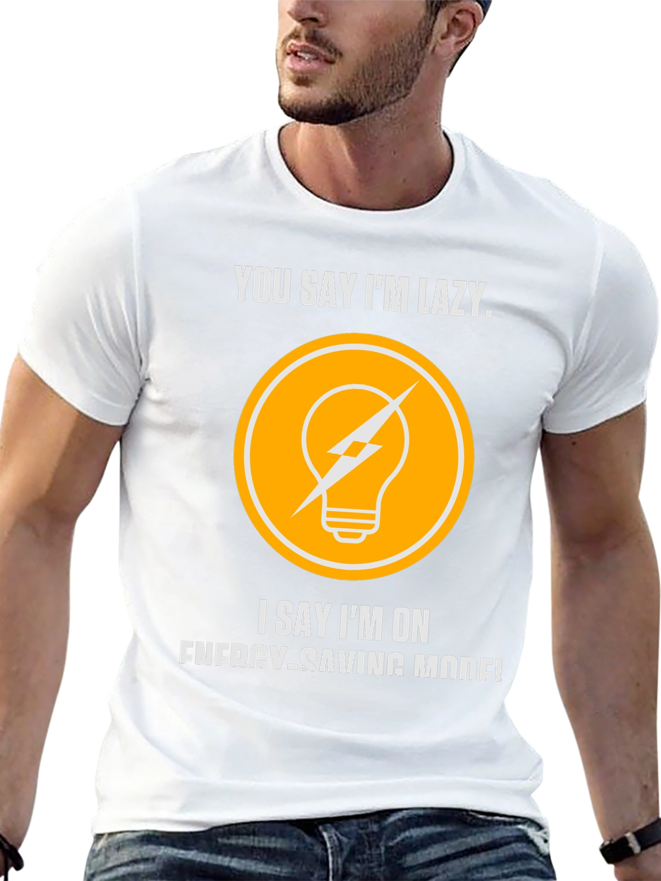 Energy Saving Mode Funny T-Shirt