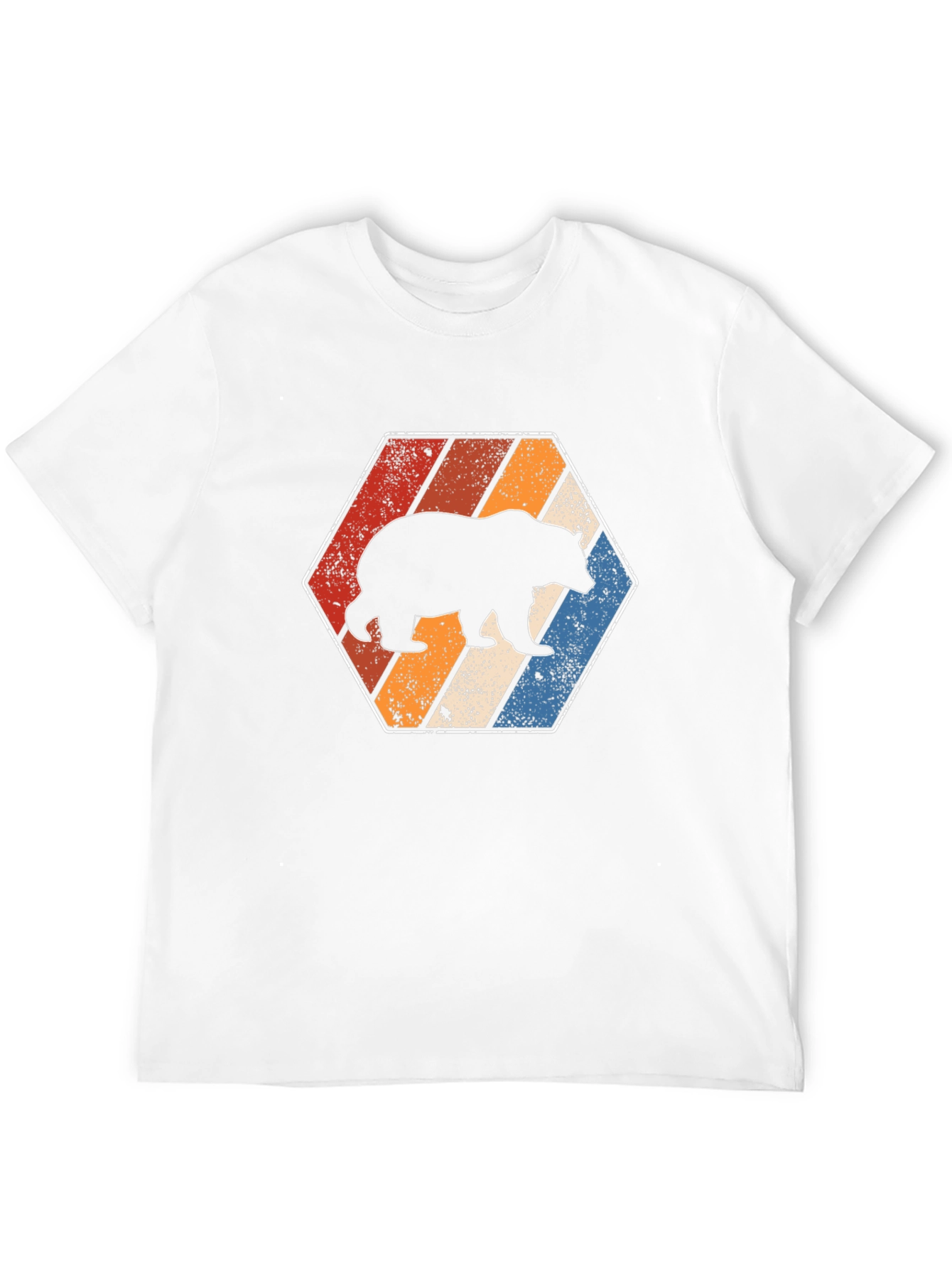 Retro Bear Graphic Tee - Unisex Black T-Shirt