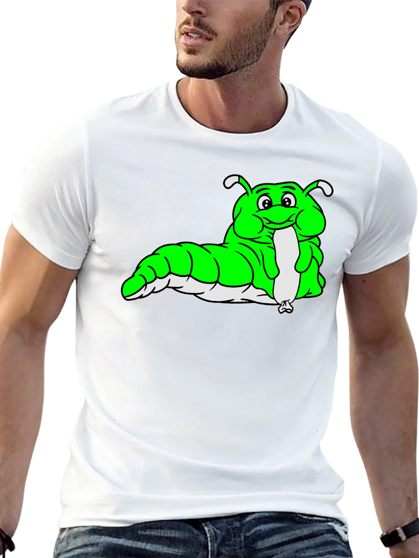 Cartoon Caterpillar Graphic Tee