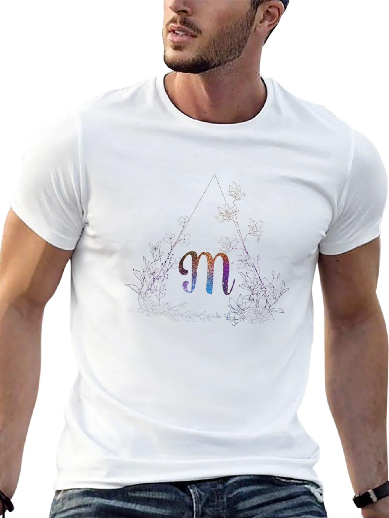 Letter m Graphic Tee - Unique Design
