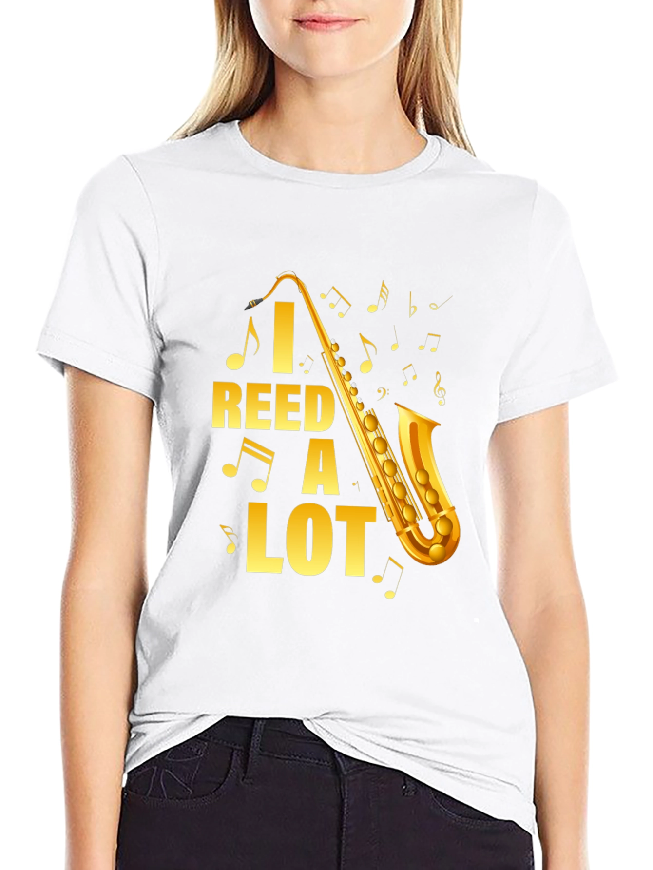 I Reed A Lot Saxophone Graphic T-Shirt
