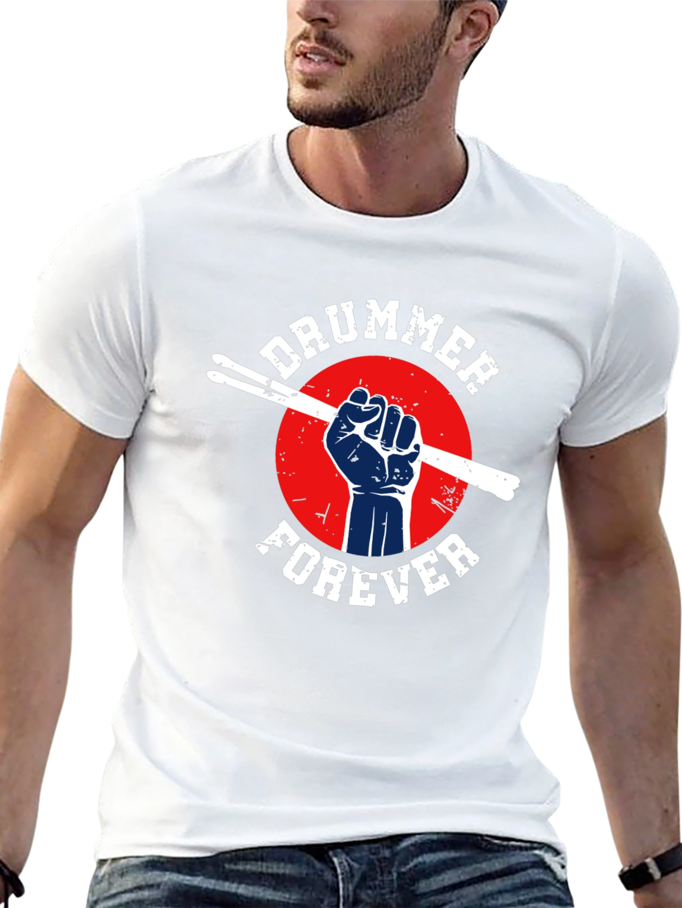 Drummer Forever T-Shirt - Music Lover Tee