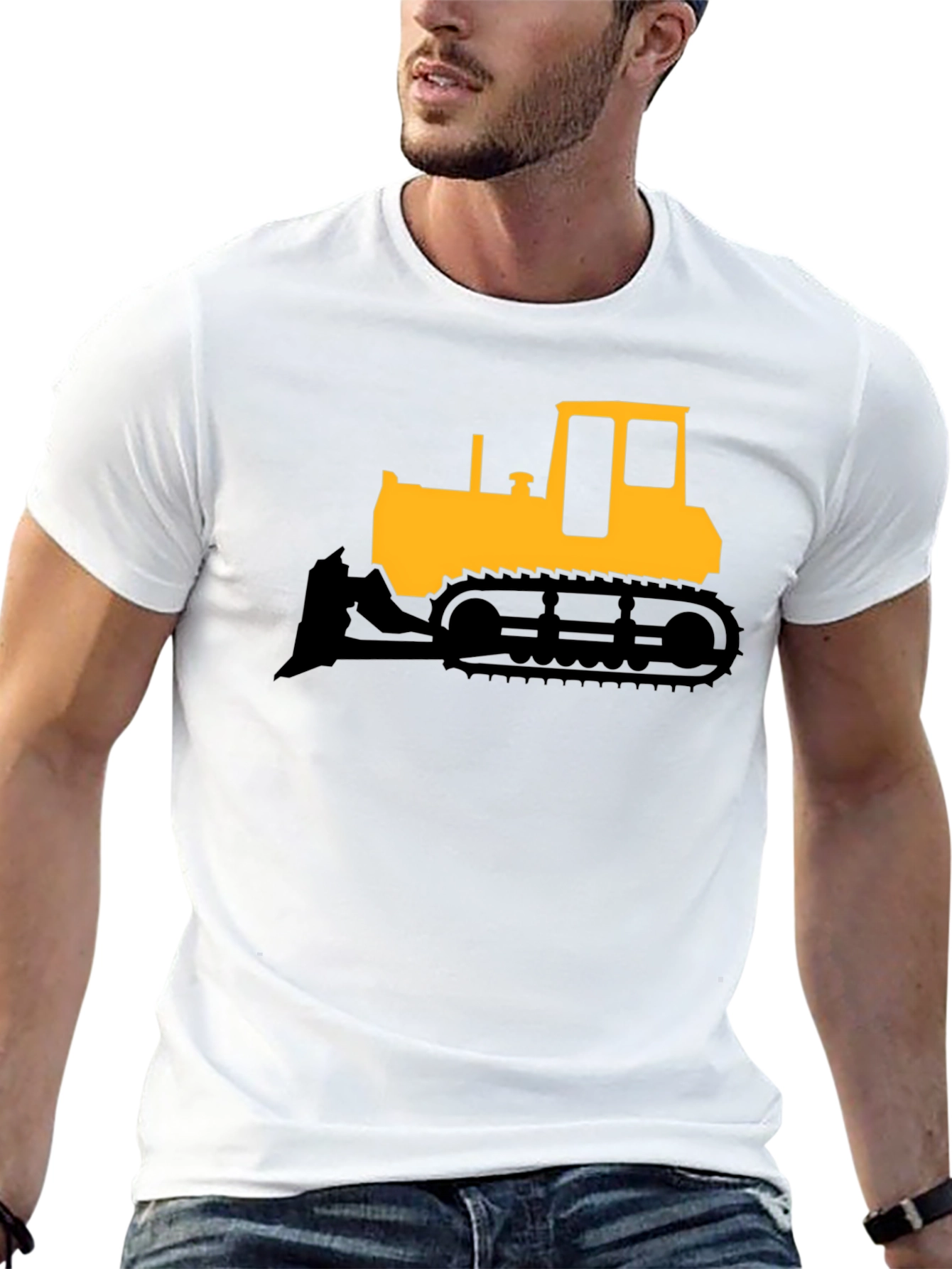 Bulldozer Graphic T-Shirt - Heavy Equipment Tee