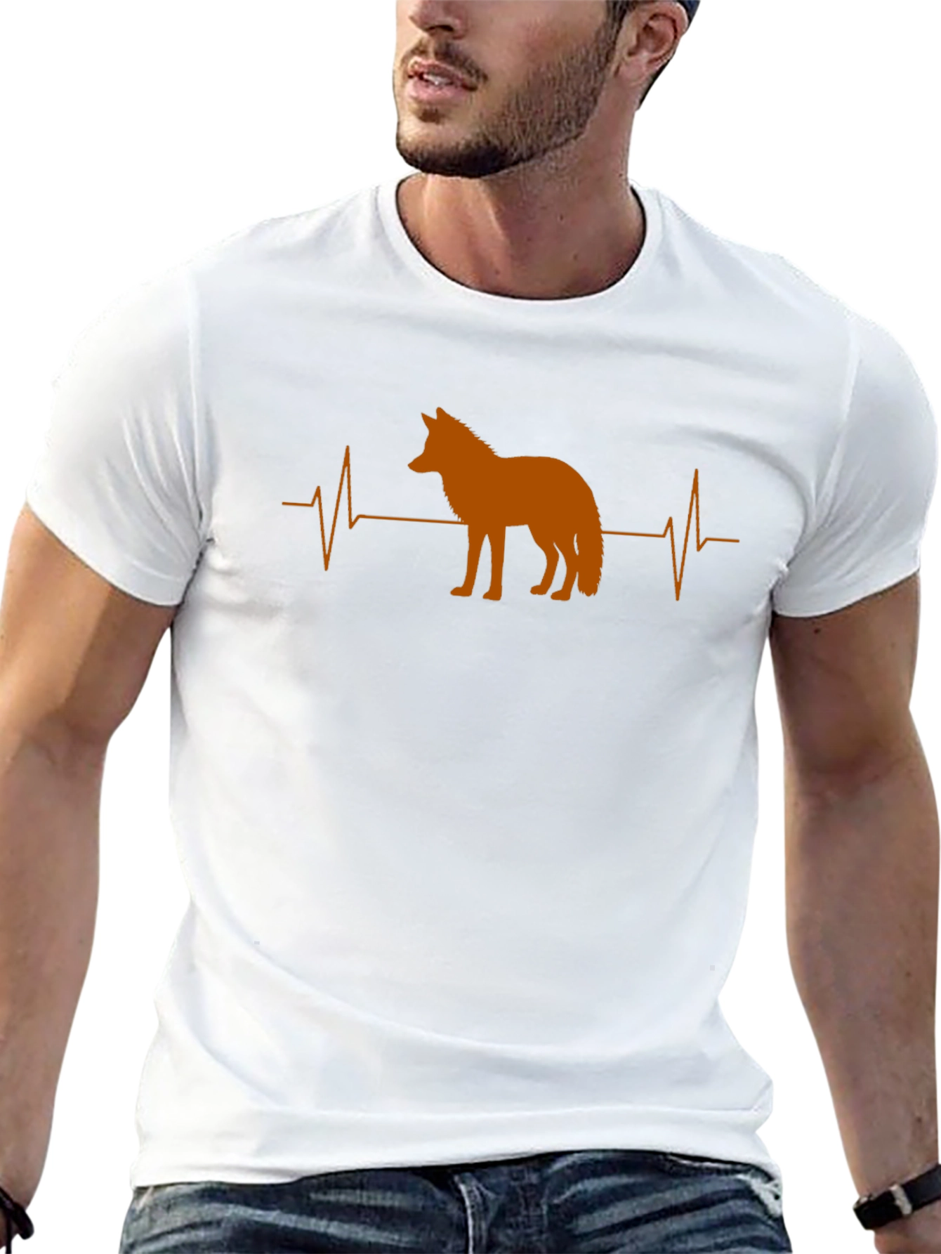 Coyote Heartbeat Graphic Tee - Mens Black T-Shirt